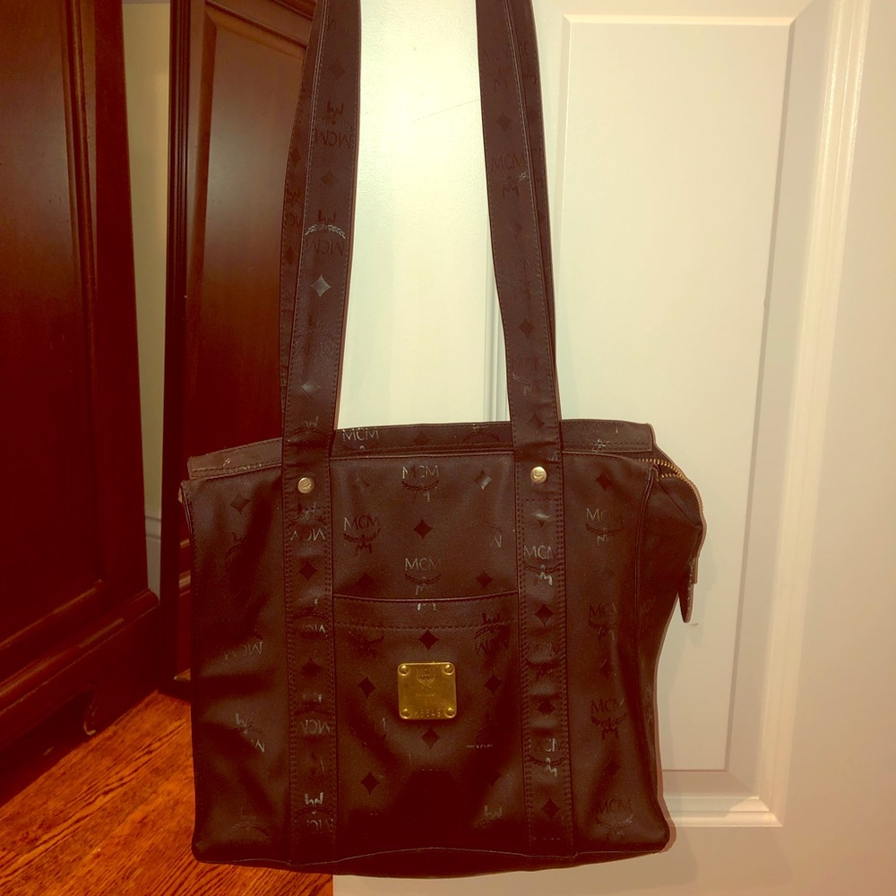 Authentic MCM Black shoulder bag